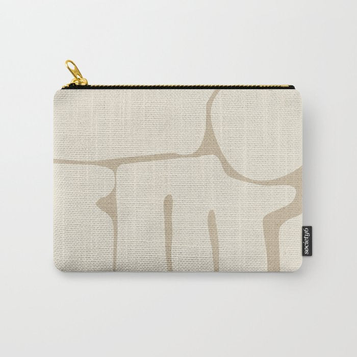 Modern Abstract Minimal Shapes 164 Carry All Pouch Gallery Image 1