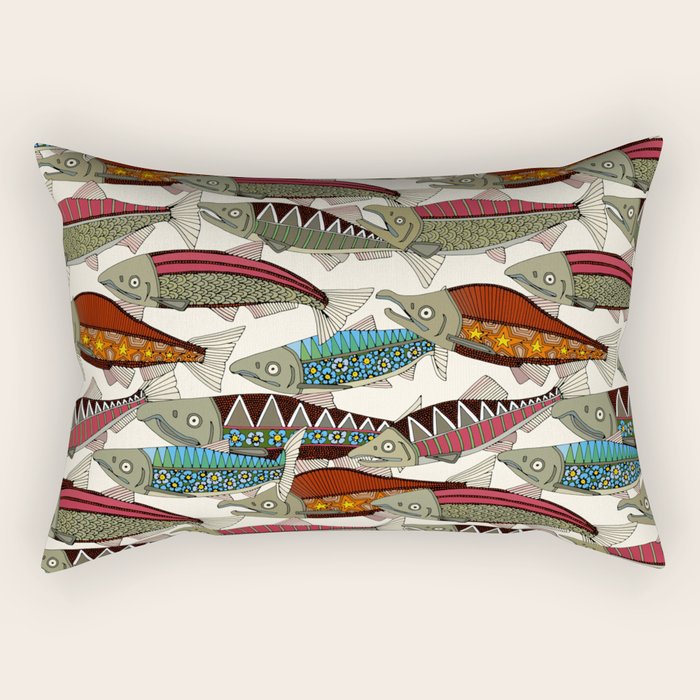 Alaskan salmon pearl Rectangular Pillow Gallery Image 1