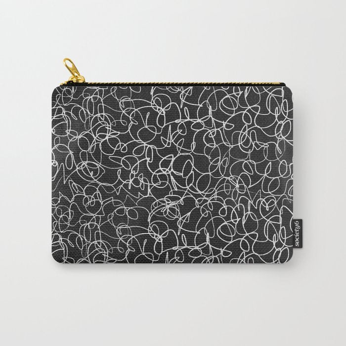 Onyx: Mid Century Abstract Art Carry All Pouch Gallery Image 1