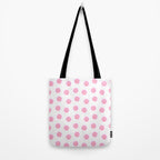 Funny happy face colorful pink cartoon seamless pattern Tote Bag Gallery Image 2