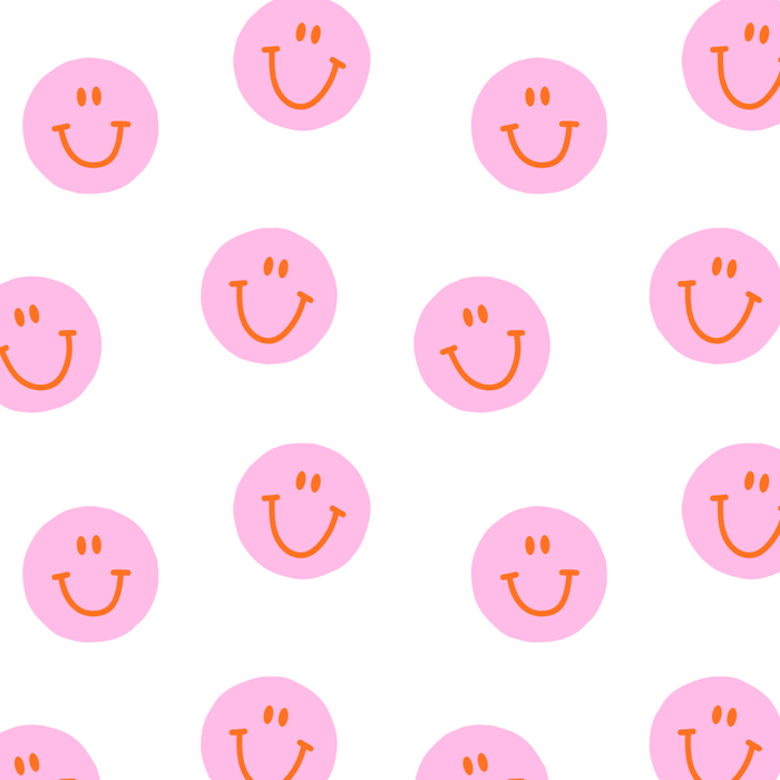Funny happy face colorful pink cartoon seamless pattern Coffee Mug Gallery Image 2