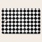 Black and white diamond shape,check,chess pattern  Cutting Board Gallery Image 1