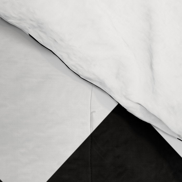 Black and white diamond shape,check,chess pattern  Comforter Gallery Image 4