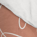 Monstera minimal - earth Comforter Gallery Image 4