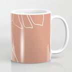 Monstera minimal - earth Coffee Mug Gallery Image 1