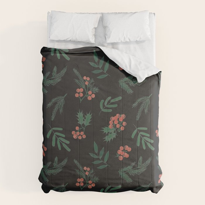 Yuletide Botanical Print Comforter Gallery Image 6