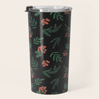 Yuletide Botanical Print Travel Mug Gallery Image 3