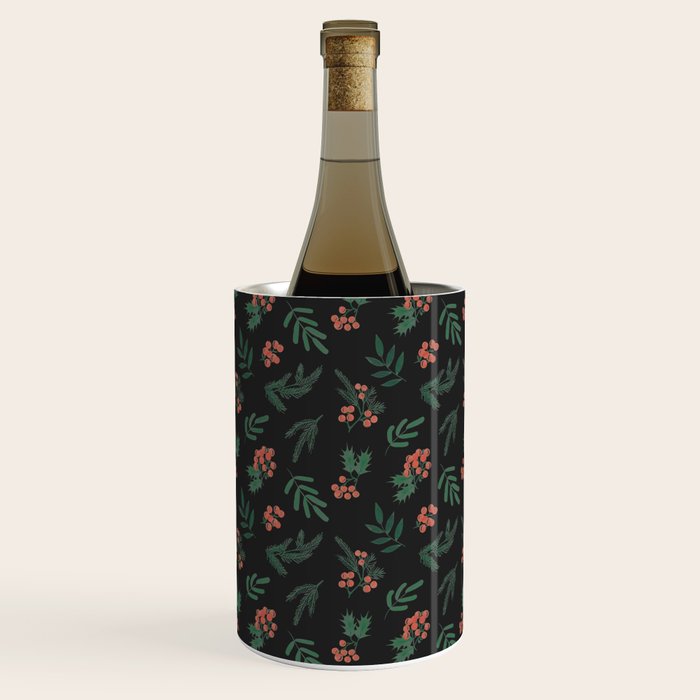 Yuletide Botanical Print Wine Chiller Gallery Image 2