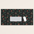 Yuletide Botanical Print Desk Mat Gallery Image 1