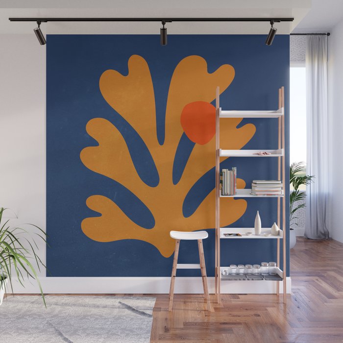 Indigo Sun: Paper Cutouts Matisse Edition Wall Mural Gallery Image 1
