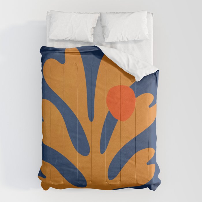 Indigo Sun: Paper Cutouts Matisse Edition Comforter Gallery Image 6