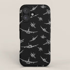 Airplanes on Black iPhone Case Gallery Image 1
