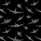 Airplanes on Black Coffee Mug Gallery Image 2