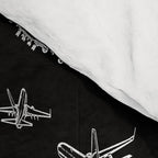 Airplanes on Black Comforter Gallery Image 4