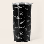 Airplanes on Black Travel Mug Gallery Image 1