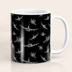 Airplanes on Black Coffee Mug Gallery Image 1