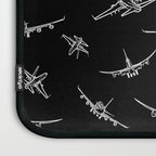 Airplanes on Black Laptop Sleeve Gallery Image 3