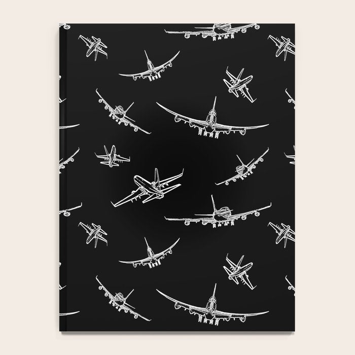 Airplanes on Black Notebook Gallery Image 4