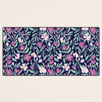 Pink Midnight Bloom Desk Mat Gallery Image 3