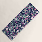 Pink Midnight Bloom Yoga Mat Gallery Image 1