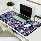 Pink Midnight Bloom Desk Mat Gallery Image 2