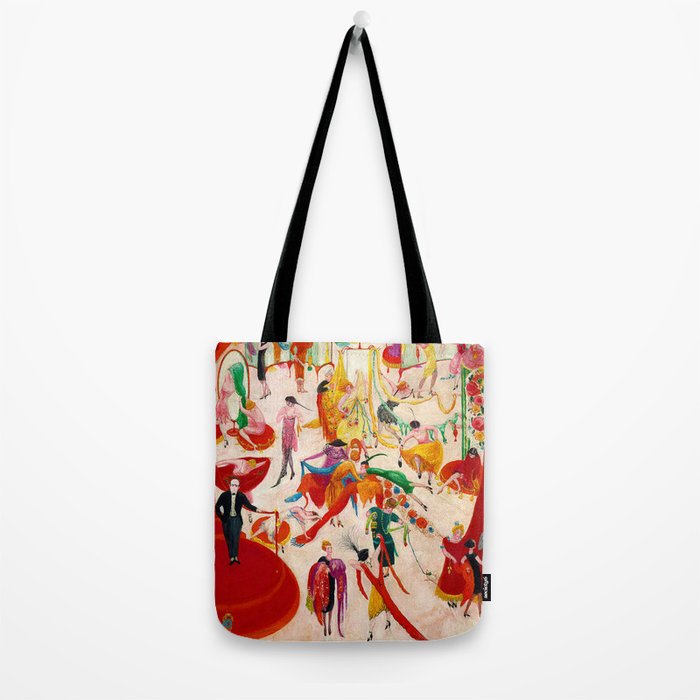 'Spring Sale Soireé at Bendels' Jazz Age New York City Portrait by Florine Stettheimer Tote Bag Gallery Image 2