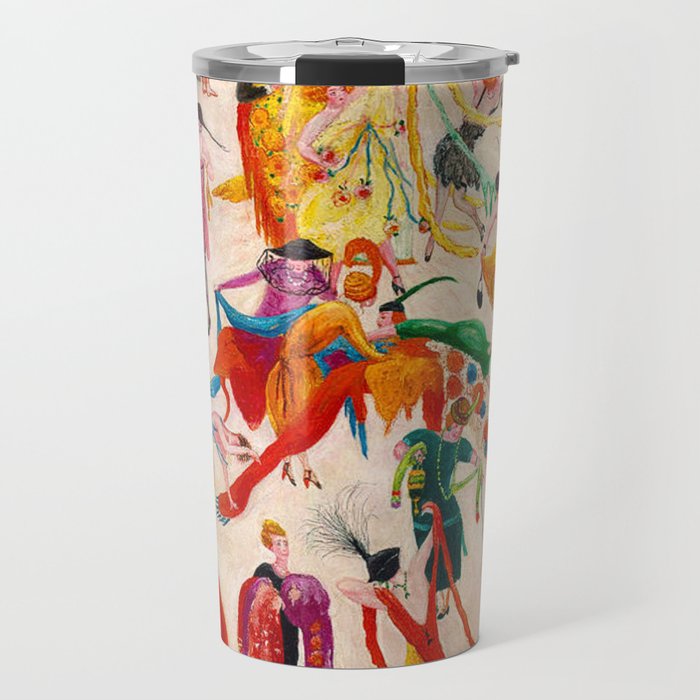 'Spring Sale Soireé at Bendels' Jazz Age New York City Portrait by Florine Stettheimer Travel Mug Gallery Image 1