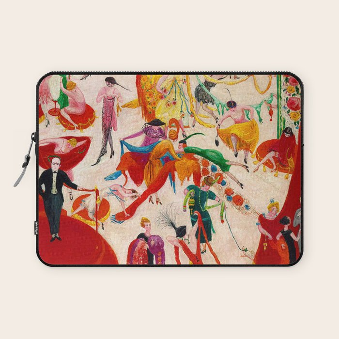 'Spring Sale Soireé at Bendels' Jazz Age New York City Portrait by Florine Stettheimer Laptop Sleeve Gallery Image 1