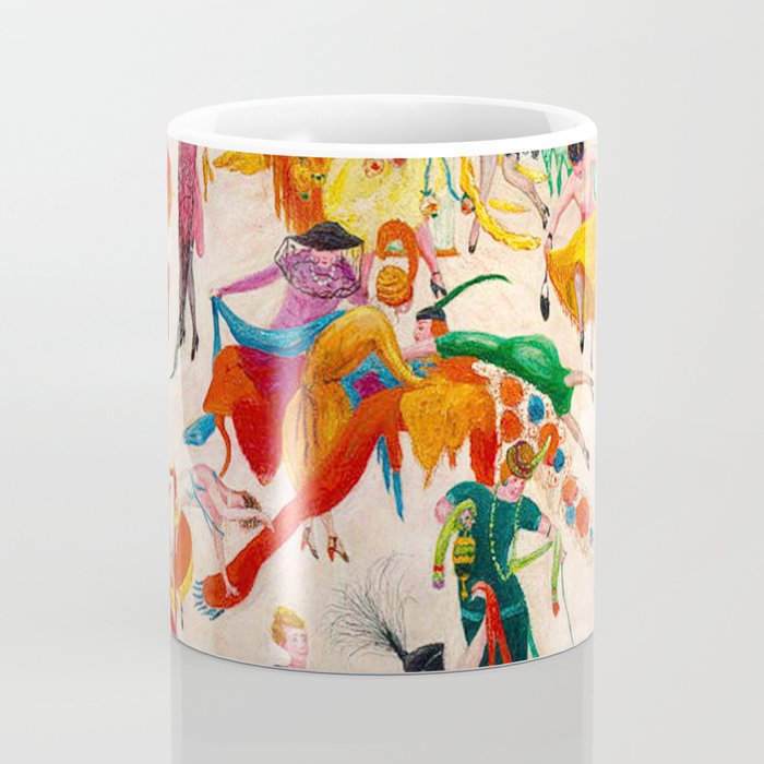 'Spring Sale Soireé at Bendels' Jazz Age New York City Portrait by Florine Stettheimer Coffee Mug Gallery Image 4