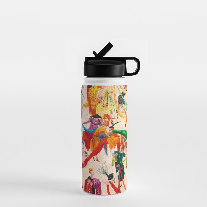 'Spring Sale Soireé at Bendels' Jazz Age New York City Portrait by Florine Stettheimer Water Bottle Gallery Image 1