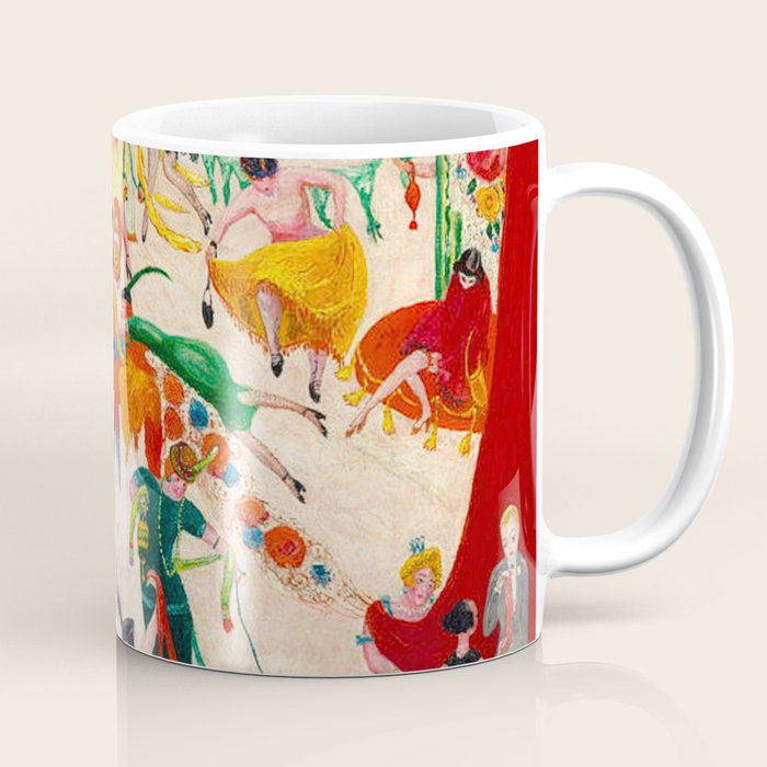 'Spring Sale Soireé at Bendels' Jazz Age New York City Portrait by Florine Stettheimer Coffee Mug Gallery Image 1