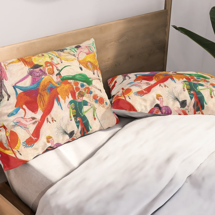 'Spring Sale Soireé at Bendels' Jazz Age New York City Portrait by Florine Stettheimer Pillow Sham Gallery Image 2