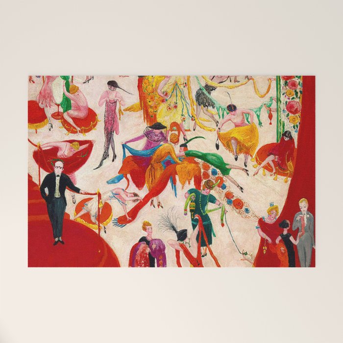 'Spring Sale Soireé at Bendels' Jazz Age New York City Portrait by Florine Stettheimer Welcome Mat Gallery Image 1