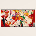 'Spring Sale Soireé at Bendels' Jazz Age New York City Portrait by Florine Stettheimer Desk Mat Gallery Image 3