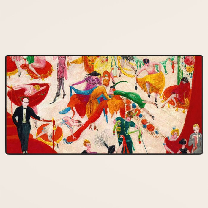 'Spring Sale Soireé at Bendels' Jazz Age New York City Portrait by Florine Stettheimer Desk Mat Gallery Image 3