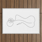 Single Back Line Outdoor Rug Gallery Image 1