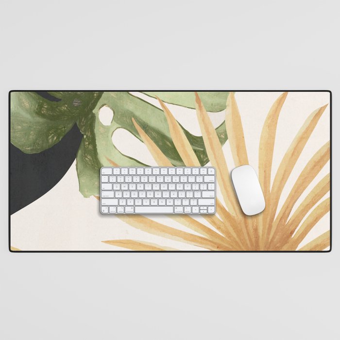 Abstract Art Tropical Leaves 22 Desk Mat Gallery Image 1