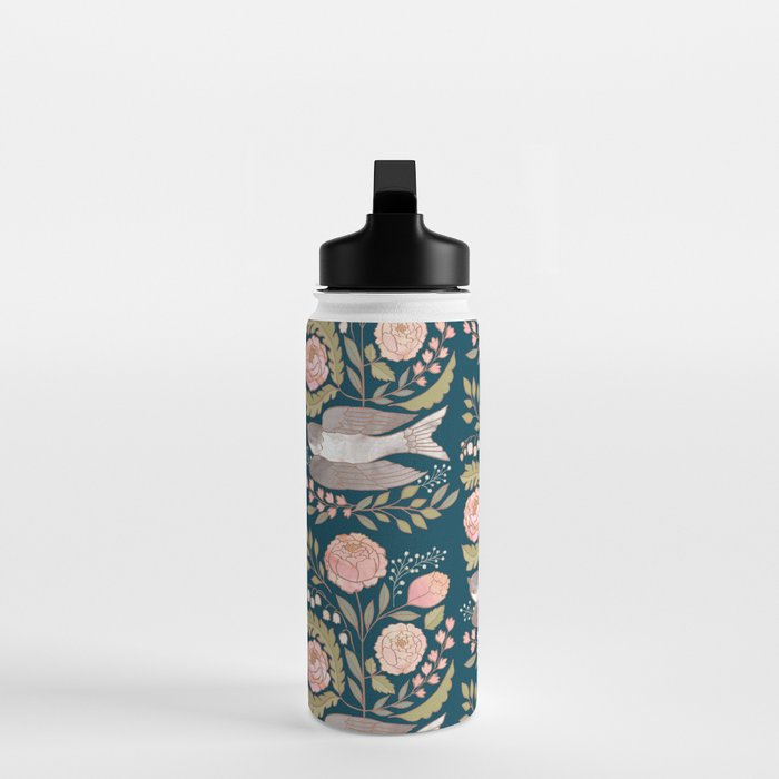 Peony Garden Dove Water Bottle Gallery Image 3