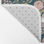 Peony Garden Dove Bath Mat Gallery Image 2