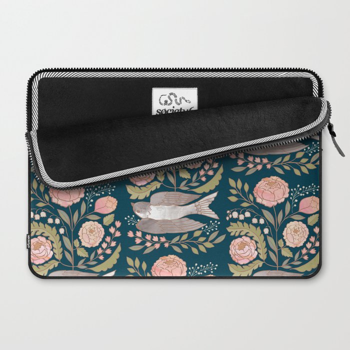 Peony Garden Dove Laptop Sleeve Gallery Image 2