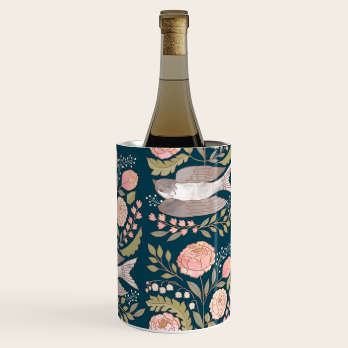 Peony Garden Dove Wine Chiller Gallery Image 3