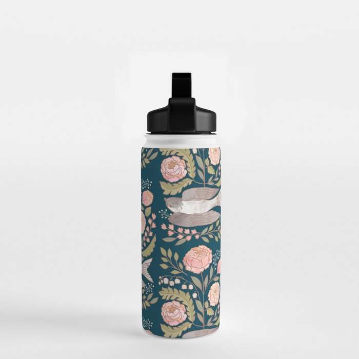Peony Garden Dove Water Bottle Gallery Image 2