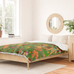 Tiki Temptress on Green Duvet Cover Gallery Image 2