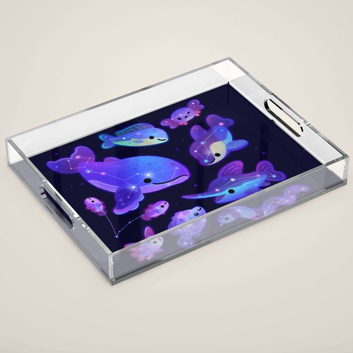 Ocean constellations Acrylic Tray Gallery Image 1