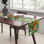 Textured Woodland Pattern - Forest Green Table Runner Gallery Image 2