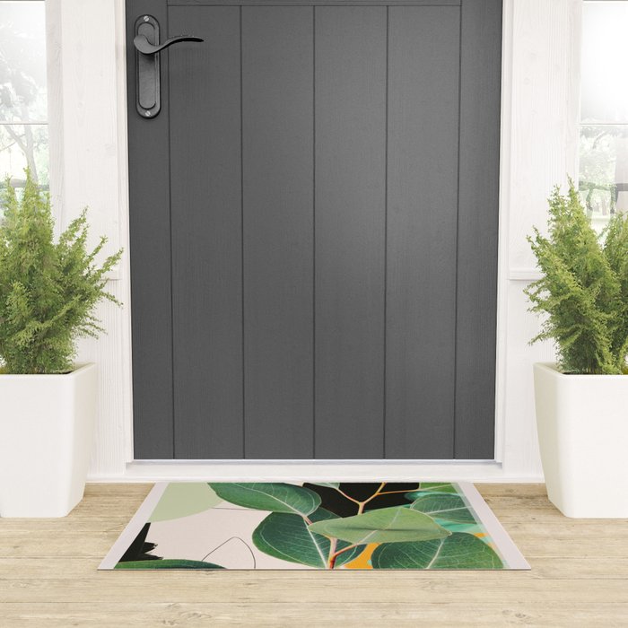 Abstract Botanical 3 Welcome Mat Gallery Image 3