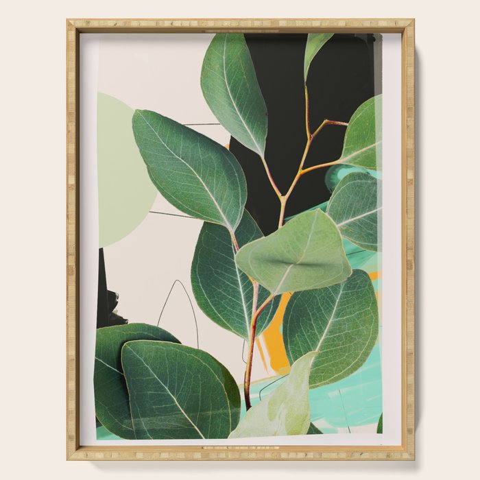 Abstract Botanical 3 Serving Tray Gallery Image 1