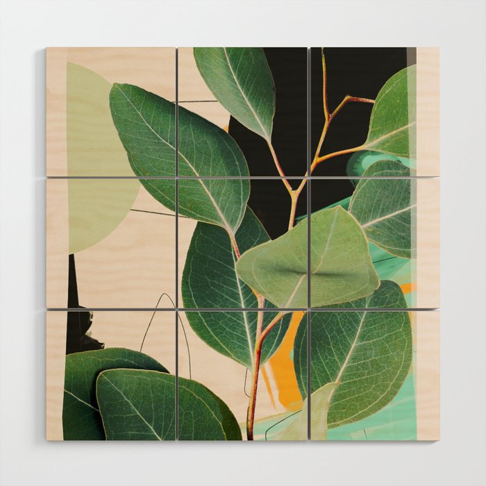 Abstract Botanical 3 Wood Wall Art Gallery Image 1