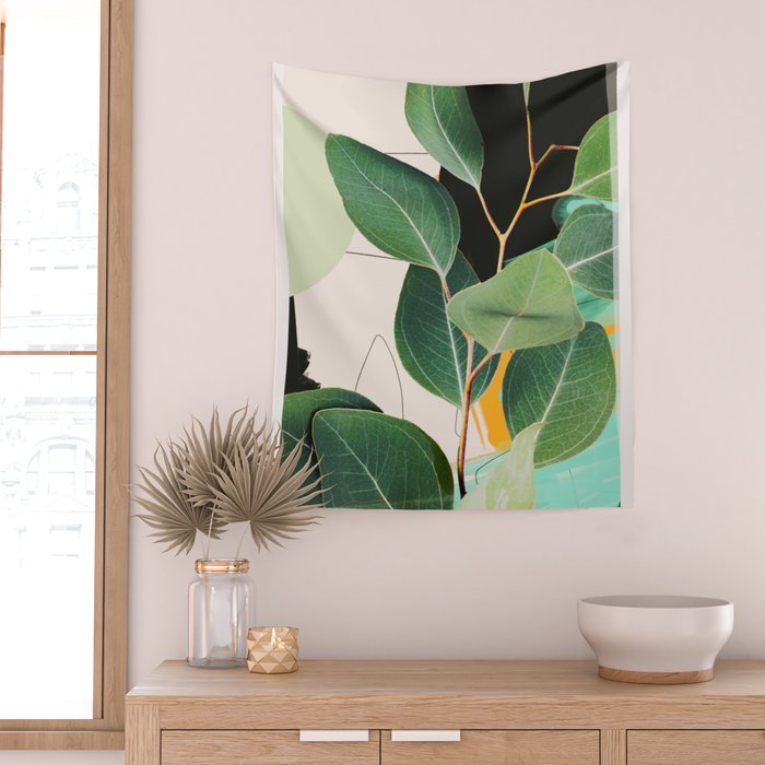 Abstract Botanical 3 Wall Tapestry Gallery Image 2