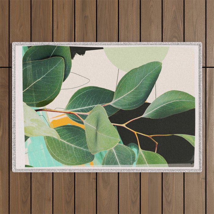 Abstract Botanical 3 Outdoor Rug Gallery Image 1